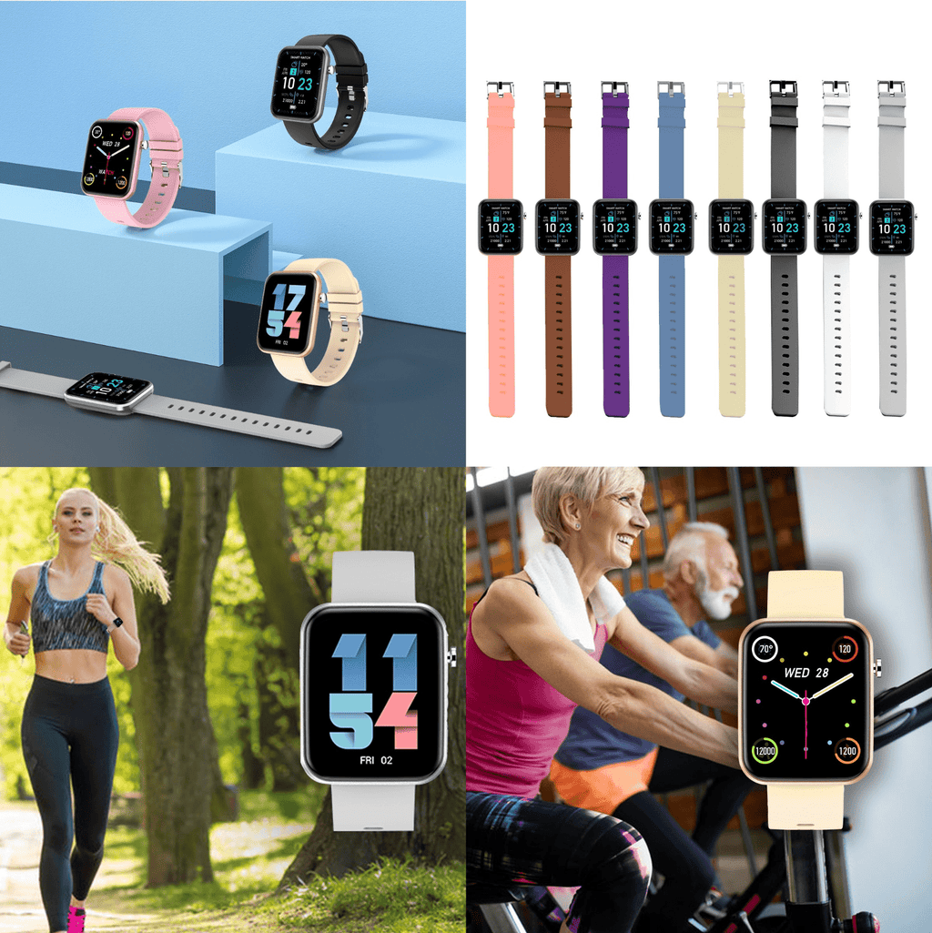 Advanced Smartwatch with Three Interchangeable Bands – Wellness & Activity Tracker