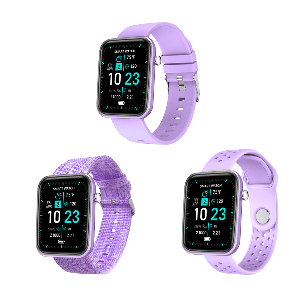 Advanced Smartwatch with Three Interchangeable Bands – Wellness & Activity Tracker
