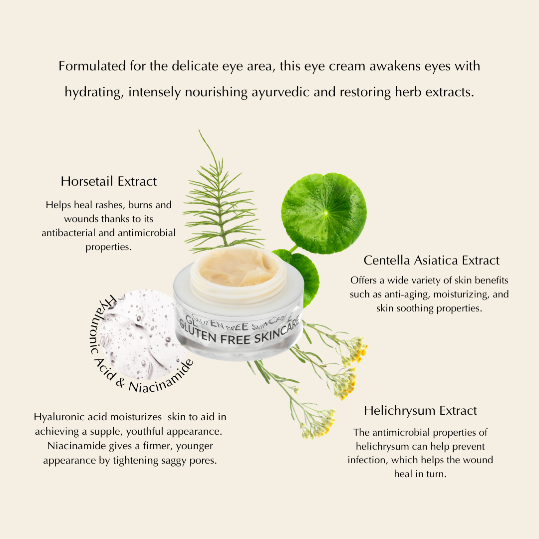 Vegan EpiSilk, Crystal Wrinkle Smoothing Eye Cream - Intense Brightening and Firming Wrinkle Fix for Sensitive Skin