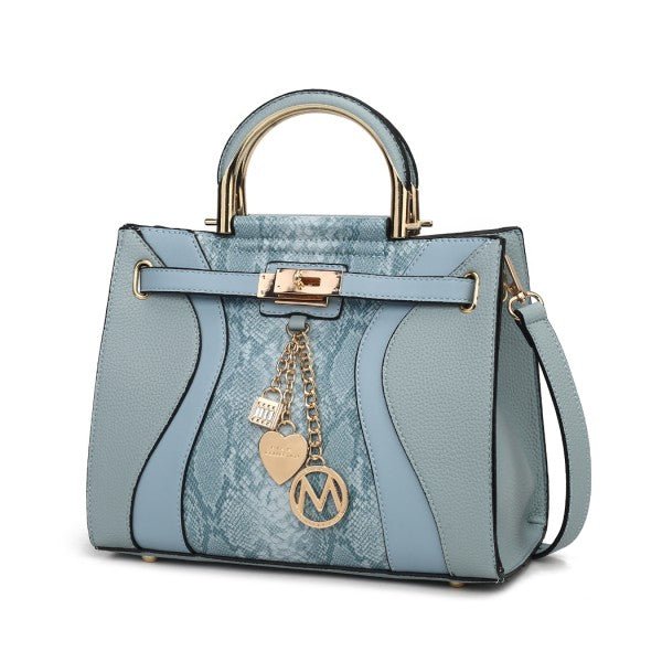 Cassia vegan Leather Satchel Bag