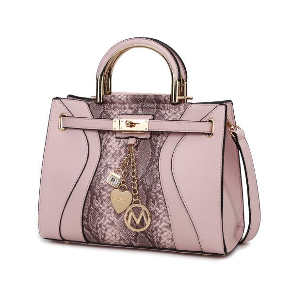 Cassia vegan Leather Satchel Bag