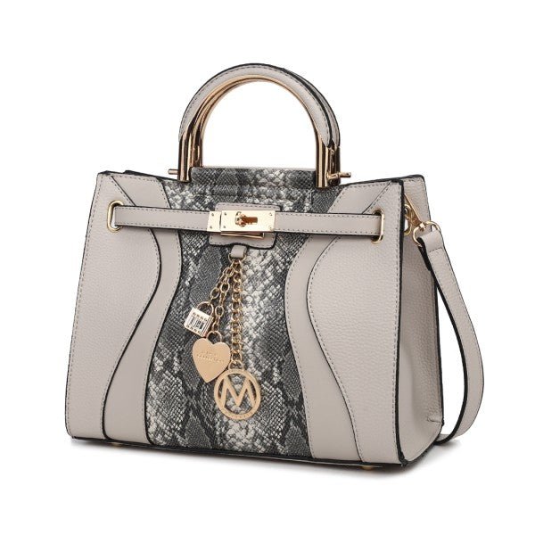 Cassia vegan Leather Satchel Bag