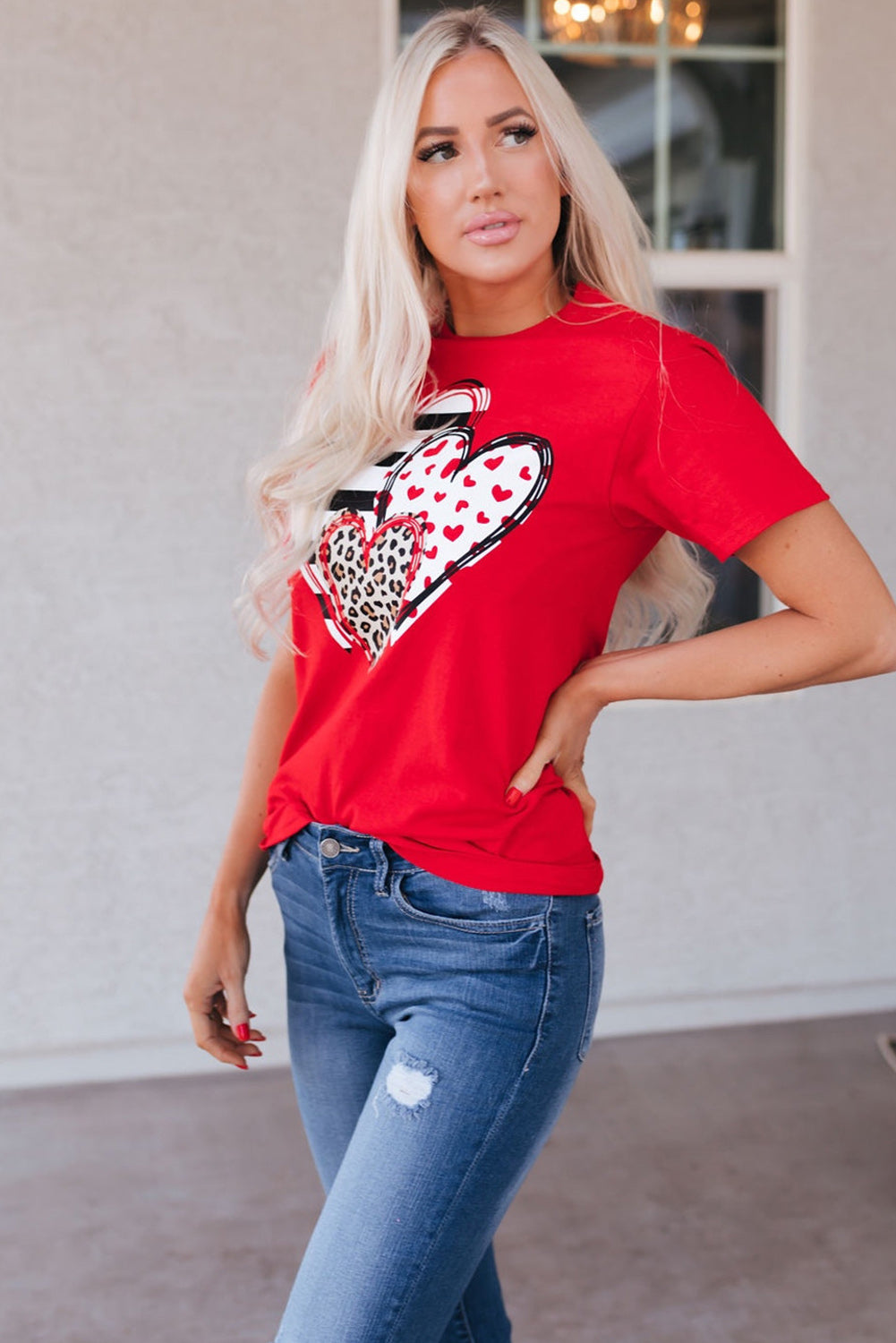 Brynleigh Shaped Print T Shirt