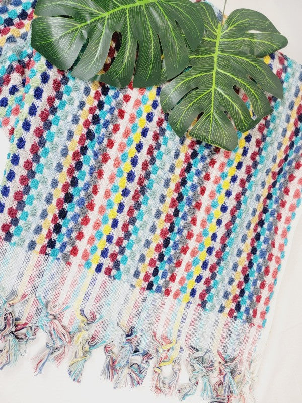 Bath Towels, Organic Turkish Cotton Pom Pom Towels