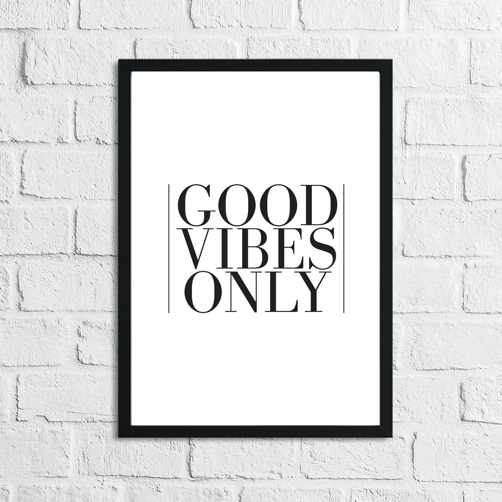 Good Vibes Only Home Simple Home Wall Decor Print