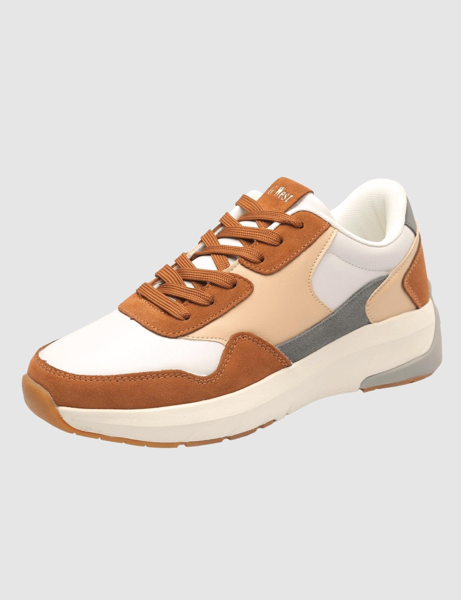 G West Mens Running Shoes - Gwm20004 Brown | White