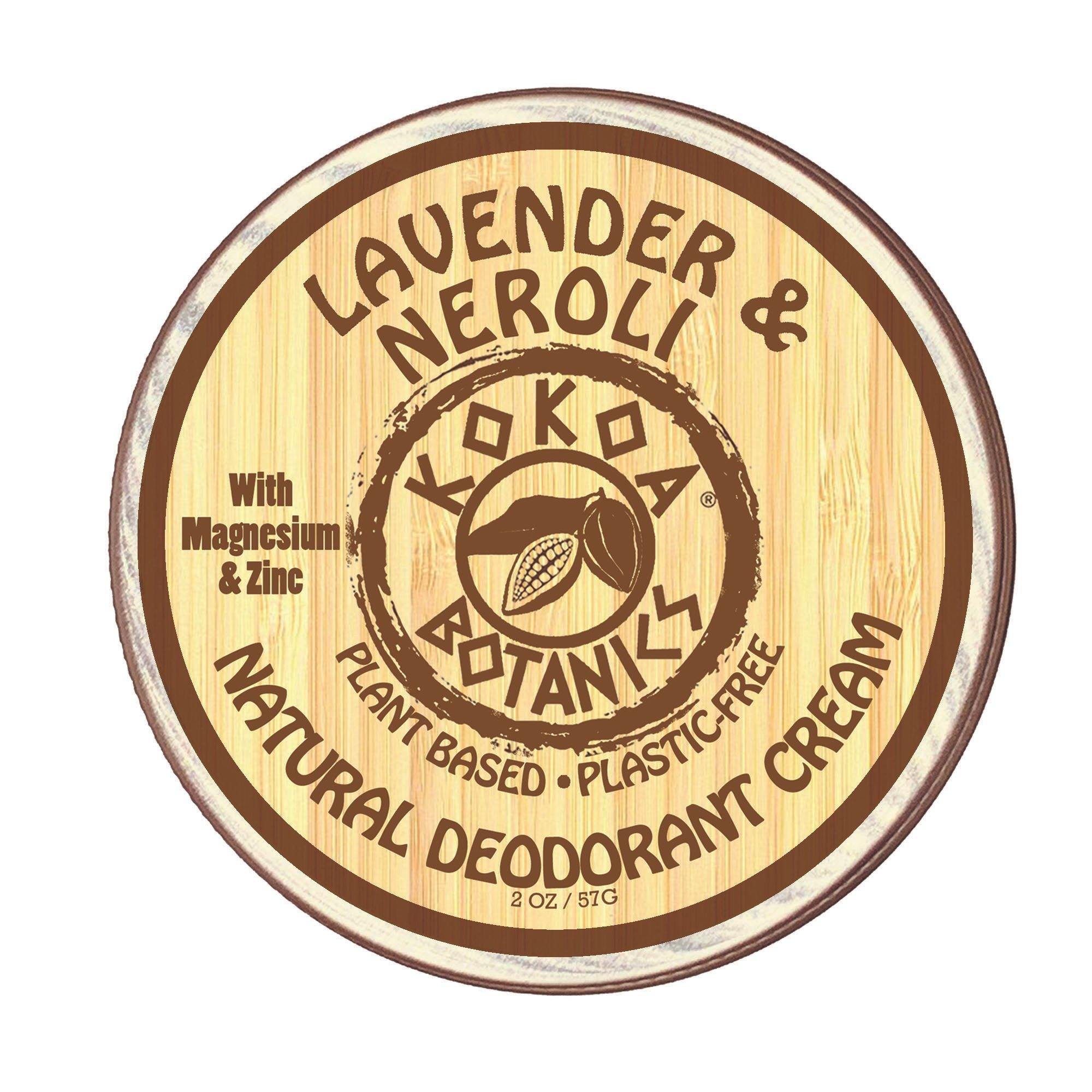 Lavender & Neroli - Natural Deodorant Cream - Aluminum-Free - 2 oz