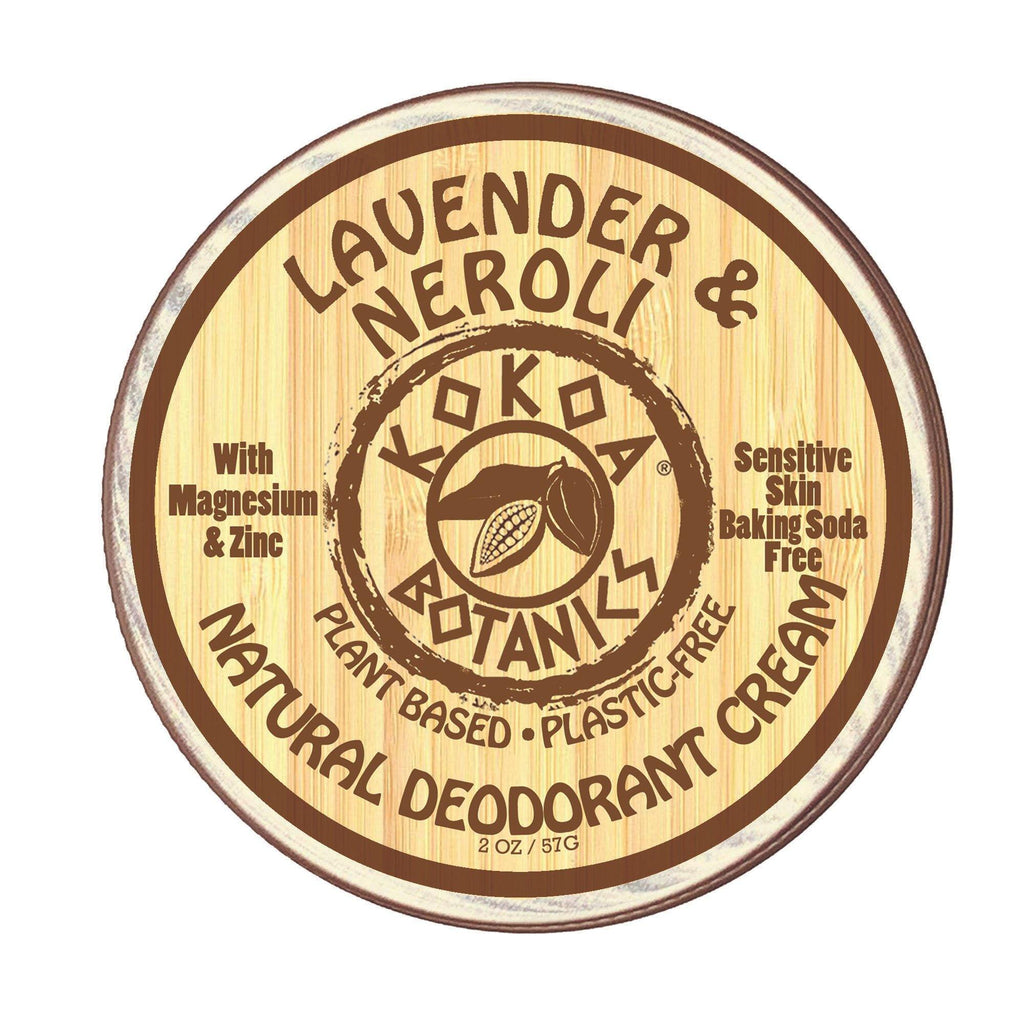 Lavender & Neroli - Natural Deodorant Cream - Sensitive Skin - Baking Soda Free  - 2.5 oz