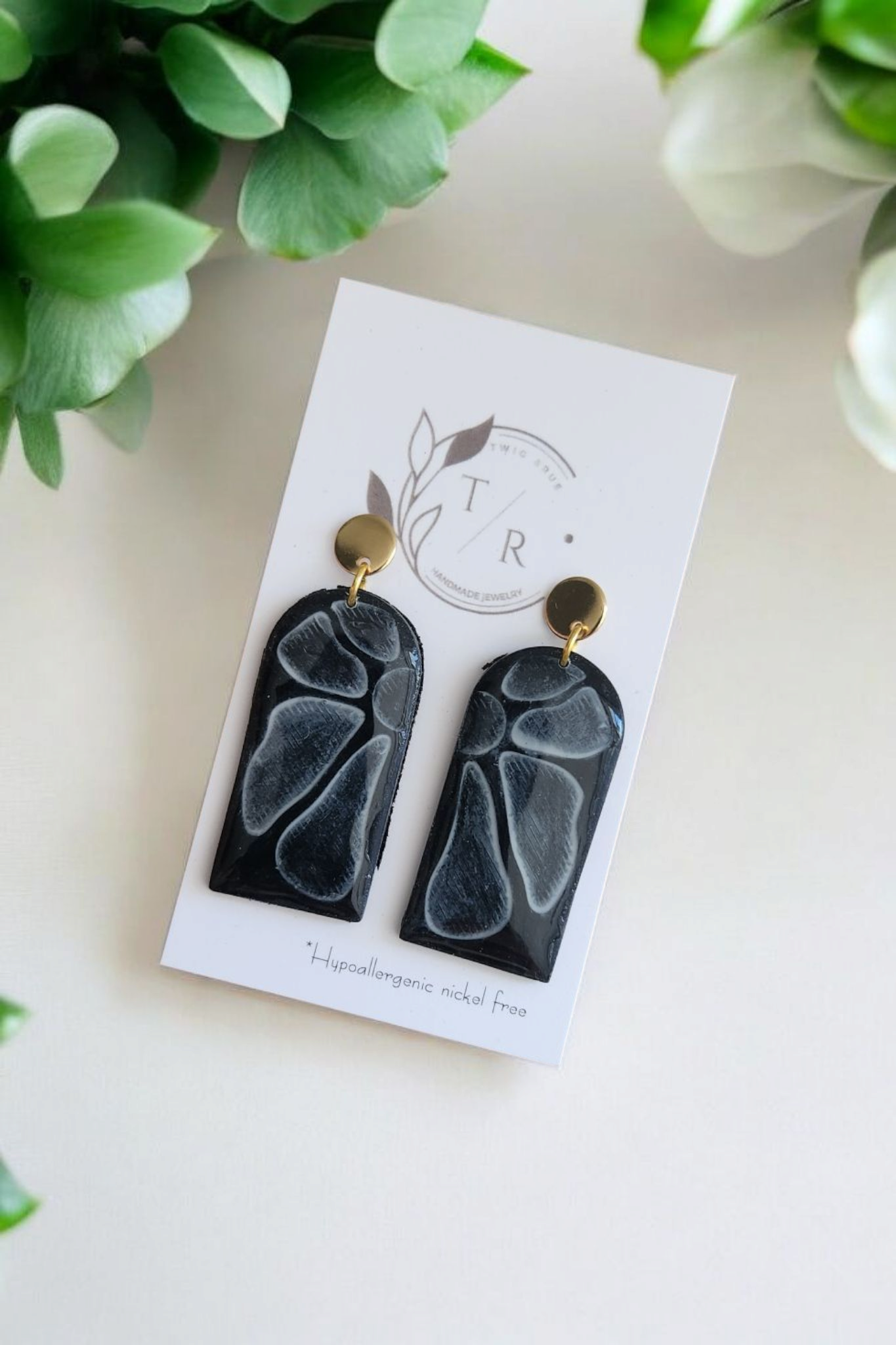 Hayley| Glazed floral clay