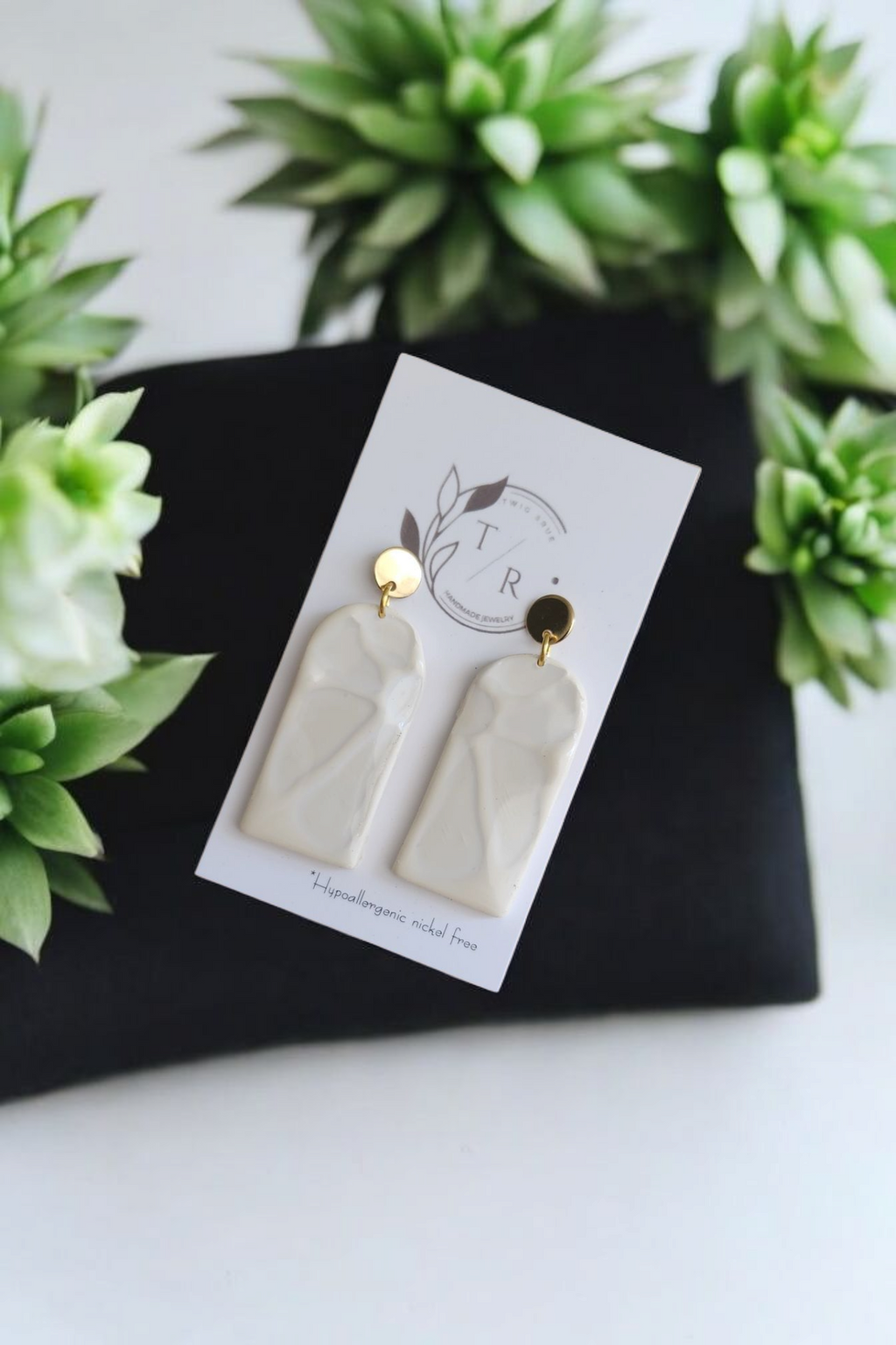 Hayley| Glazed floral clay