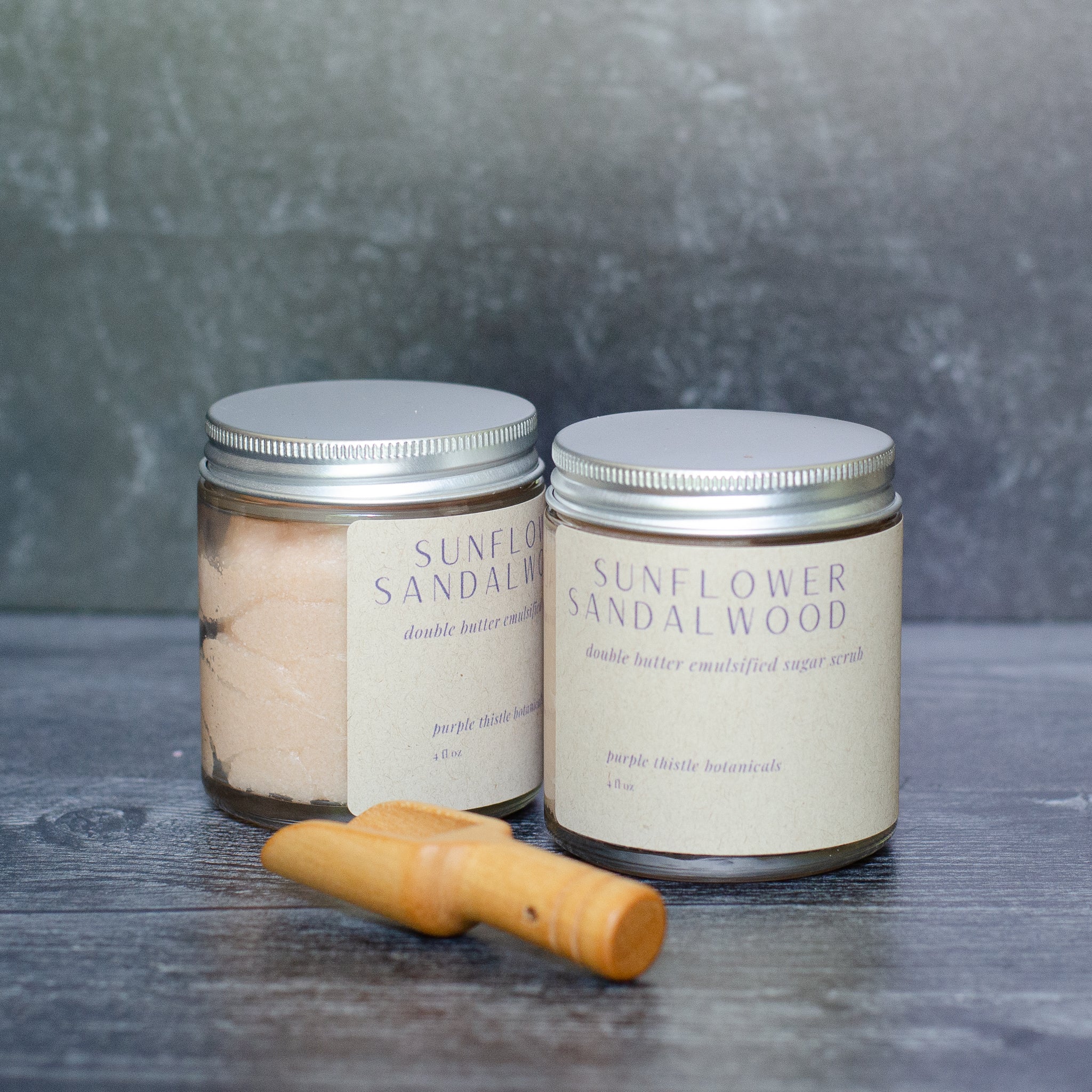 Sunflower Sandalwood Double Butter Emulsified Sugar Scrub