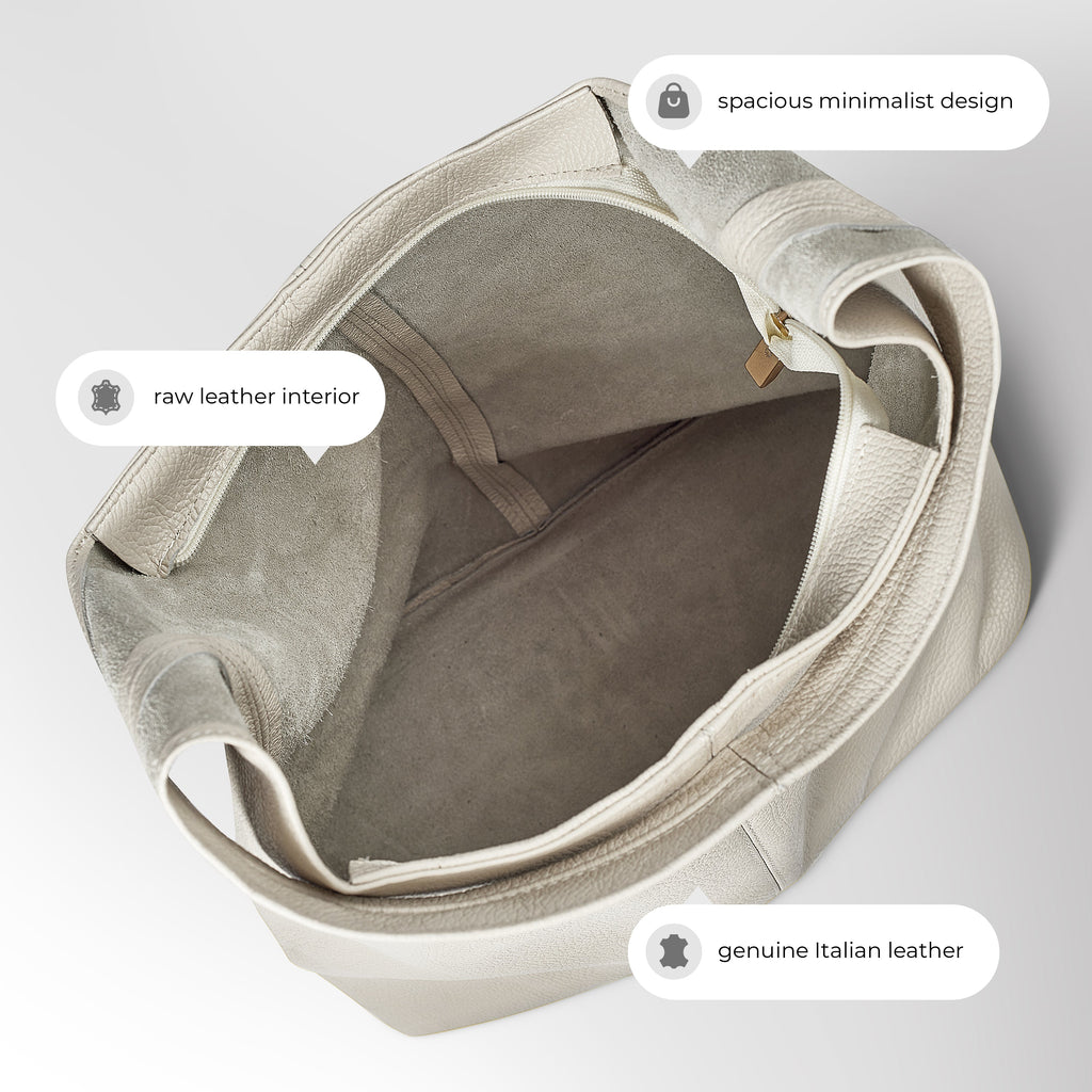 Calf Leather Hobo Bag