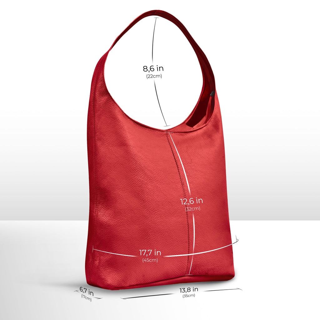 Calf Leather Hobo Bag