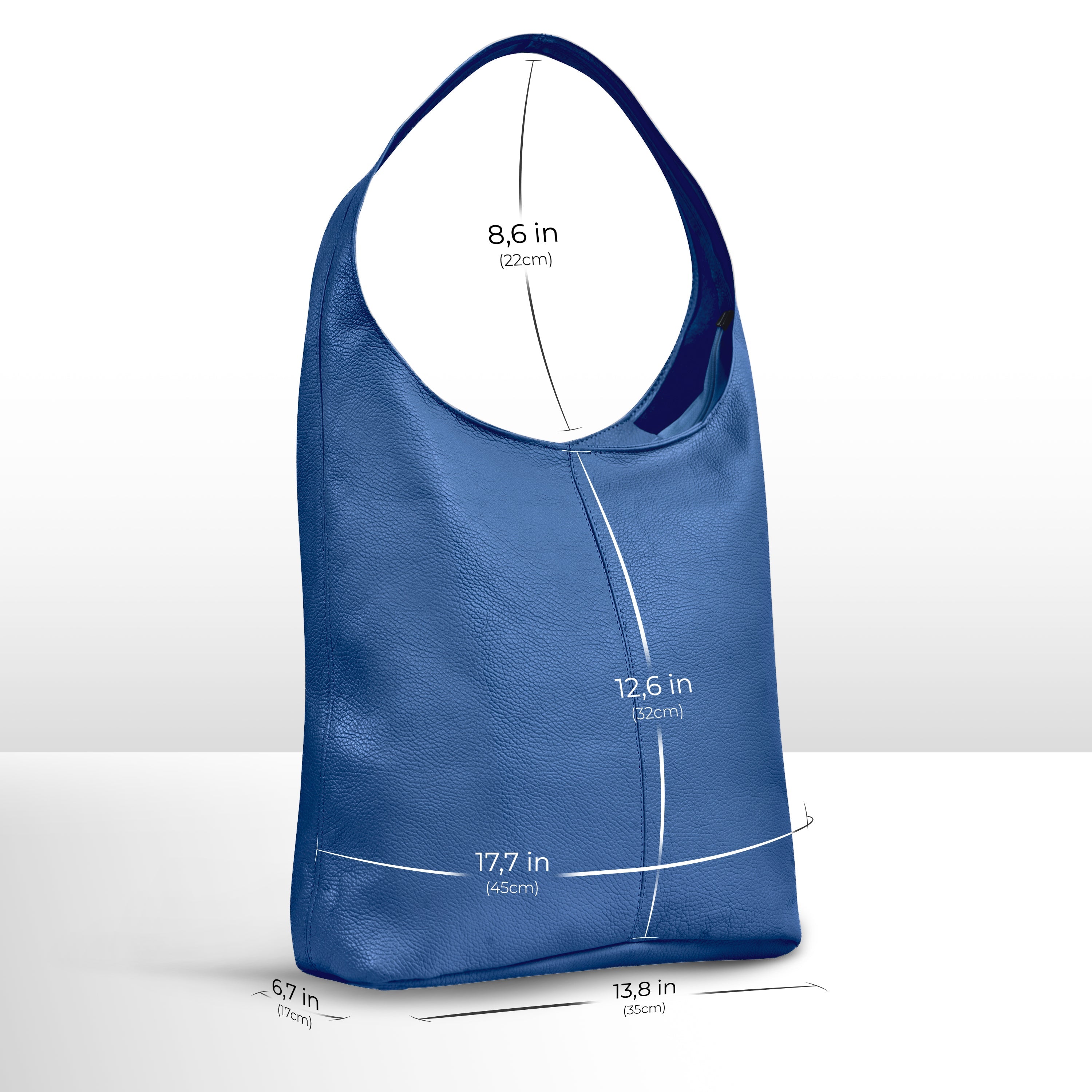 Calf Leather Hobo Bag