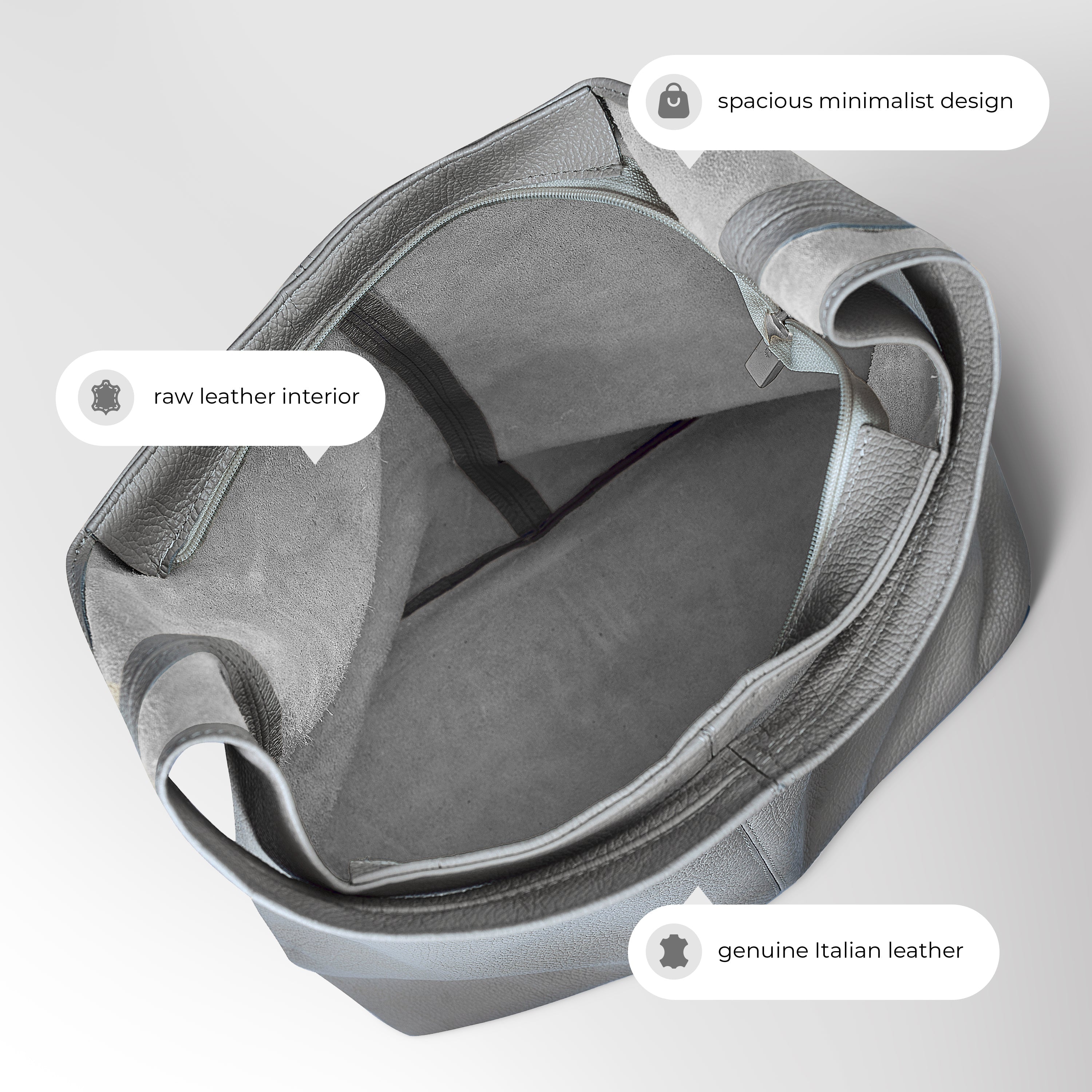 Calf Leather Hobo Bag