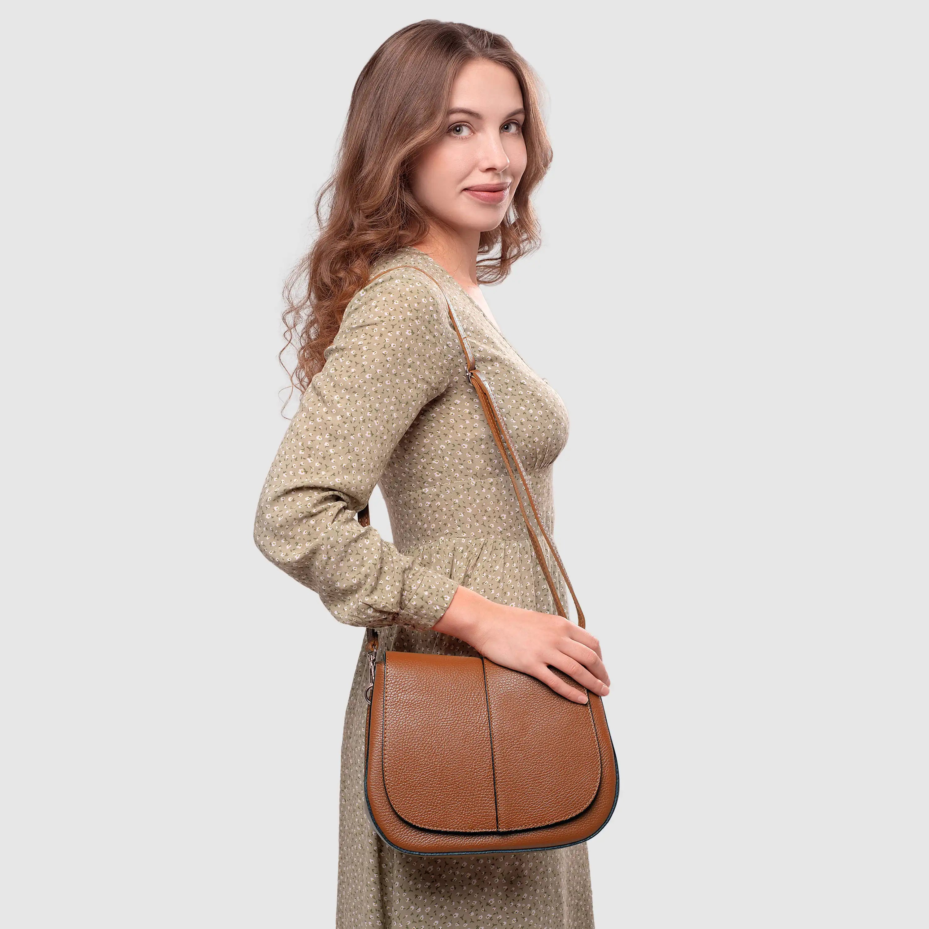 Calf Leather Shoulder Bag
