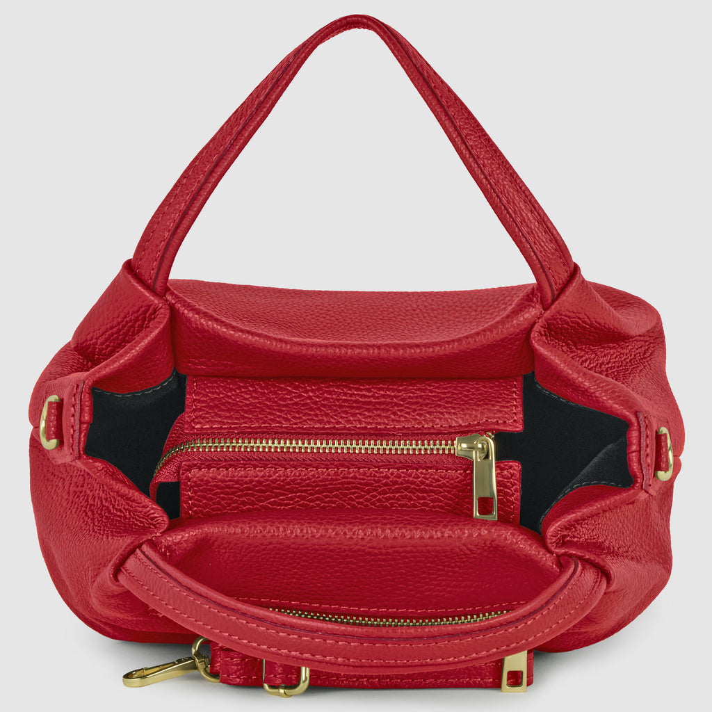 Calf Leather Top-Handle Bag