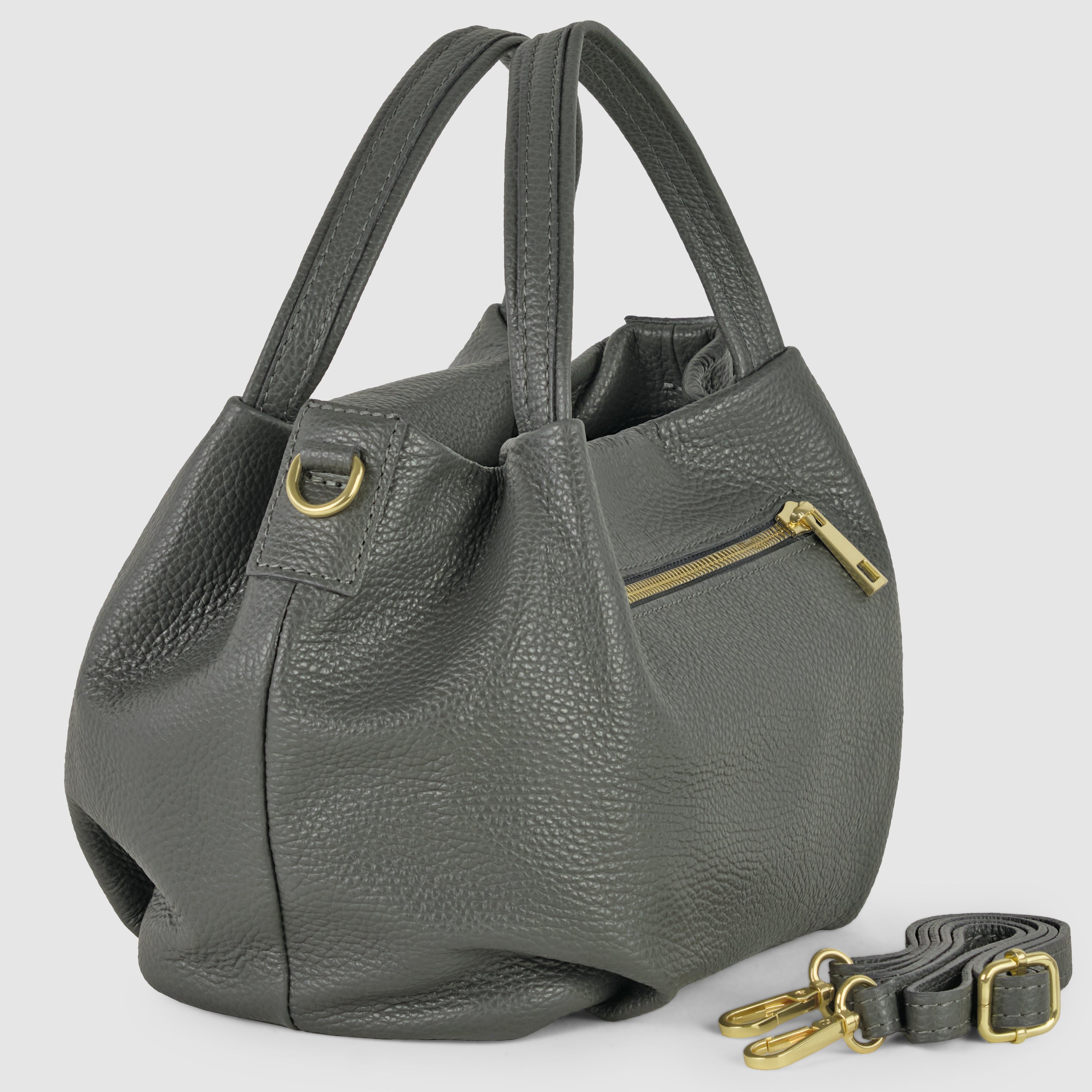 Calf Leather Top-Handle Bag