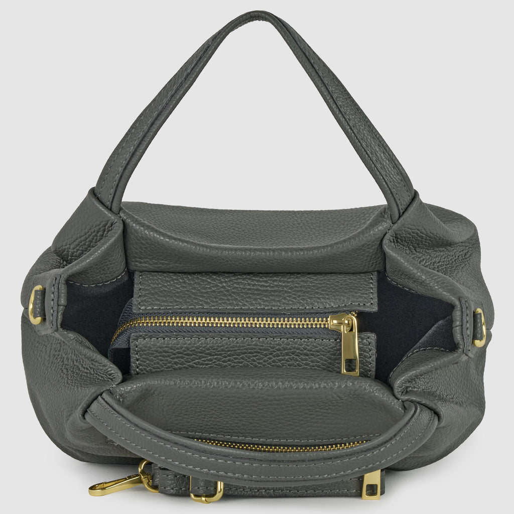 Calf Leather Top-Handle Bag