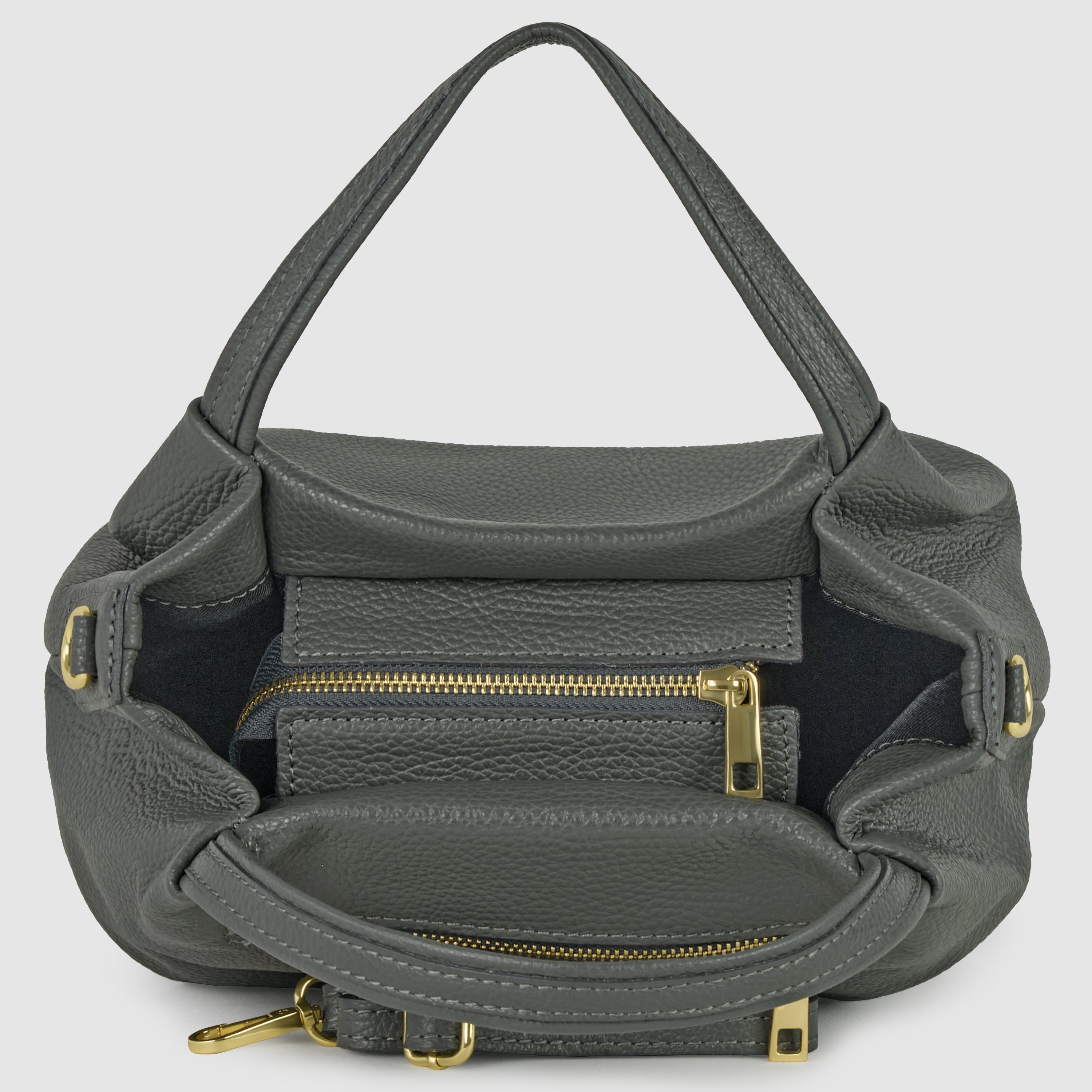 Calf Leather Top-Handle Bag