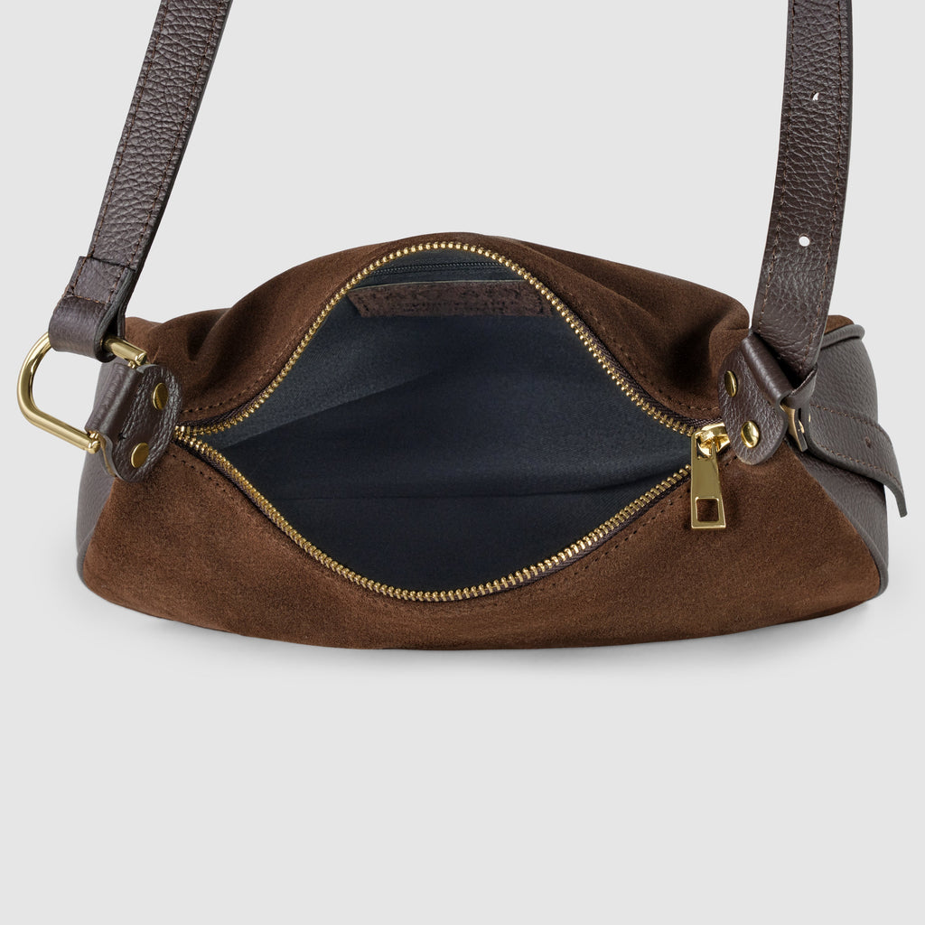 Suede Leather Crossbody Bag