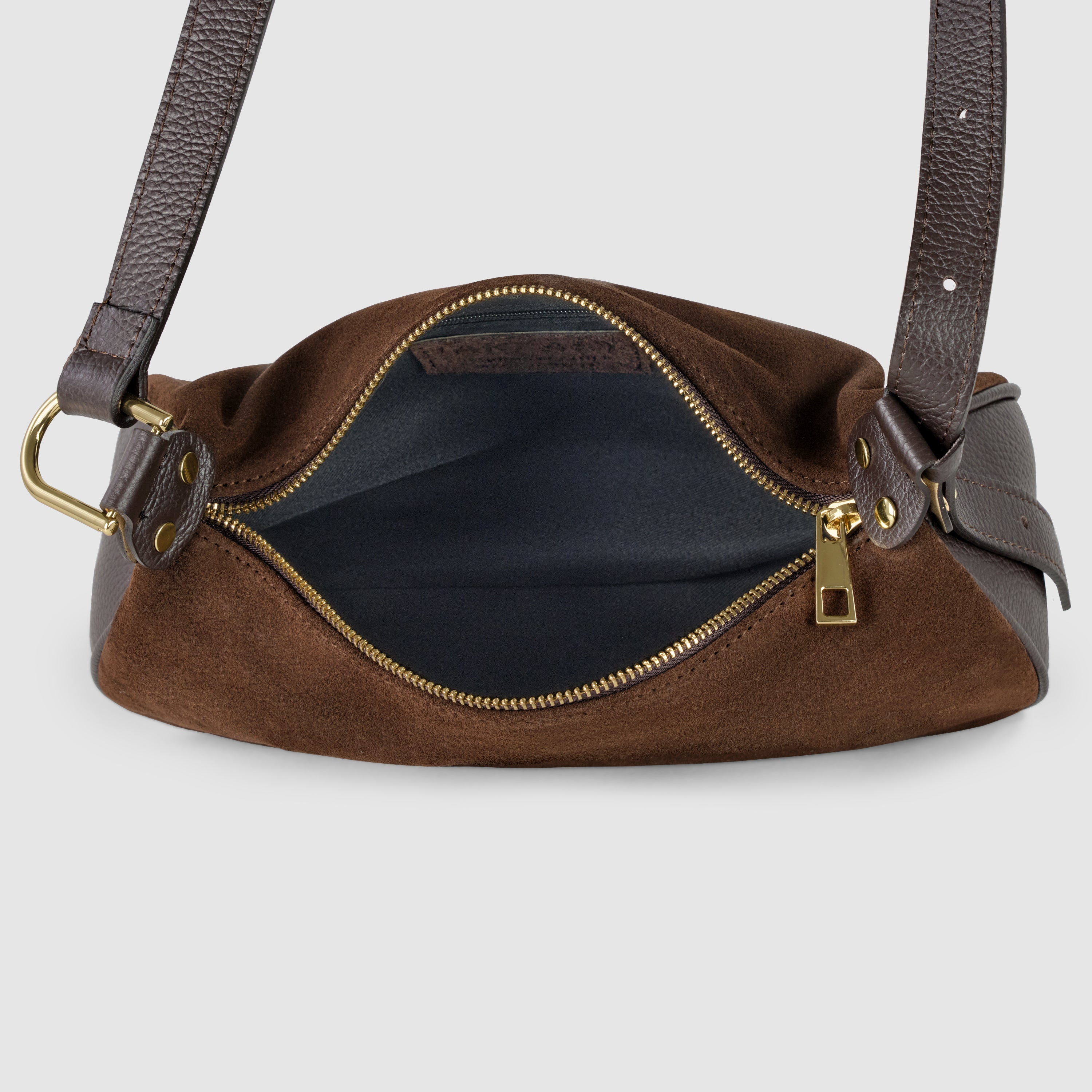 Suede Leather Crossbody Bag