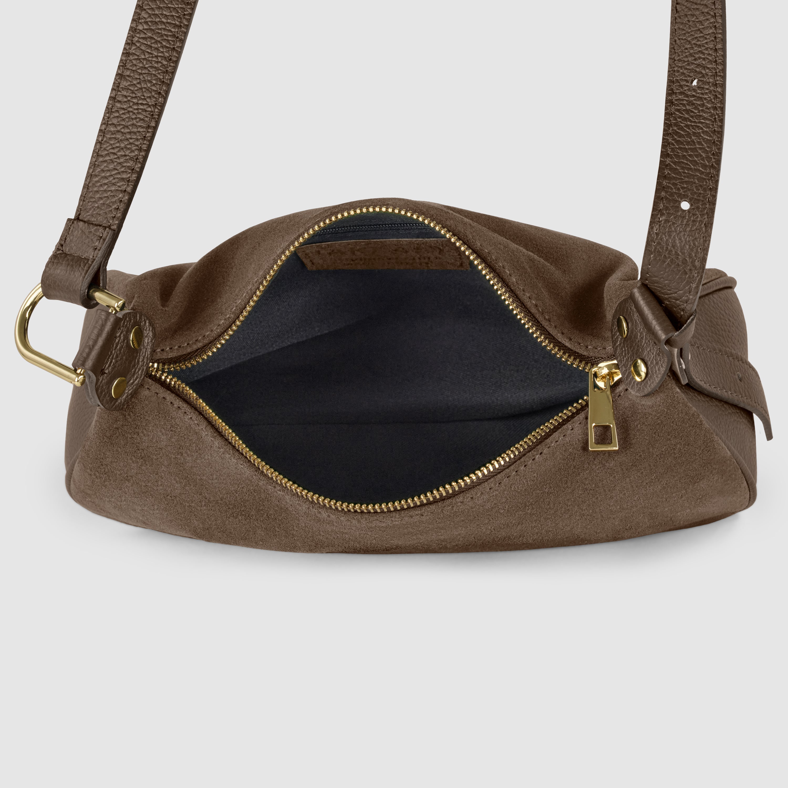 Suede Leather Crossbody Bag
