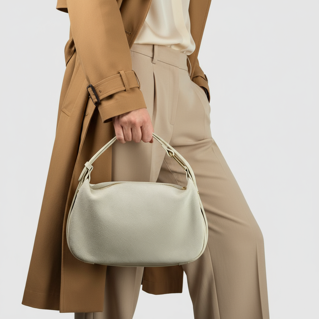 Suede Leather Crossbody Bag