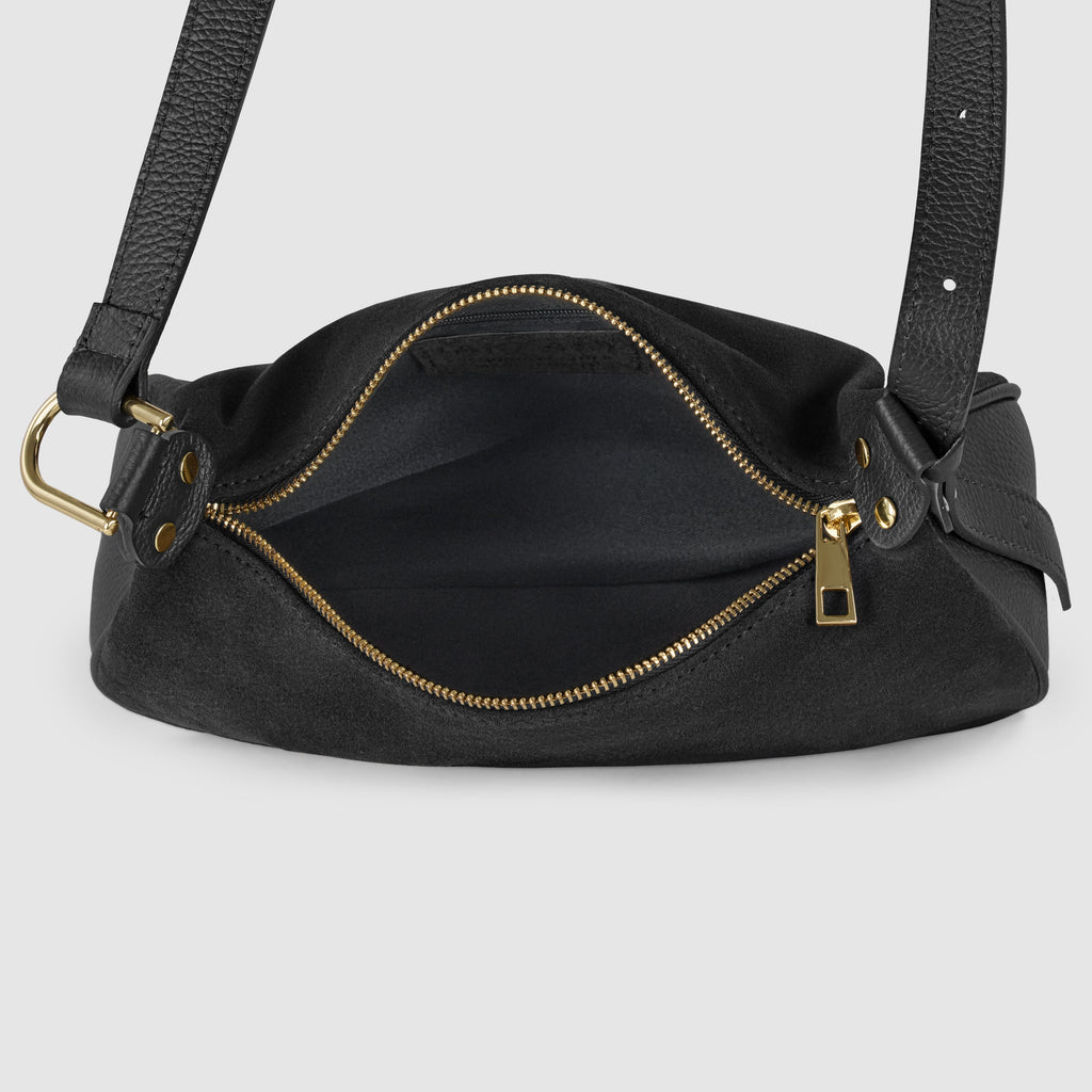 Suede Leather Crossbody Bag