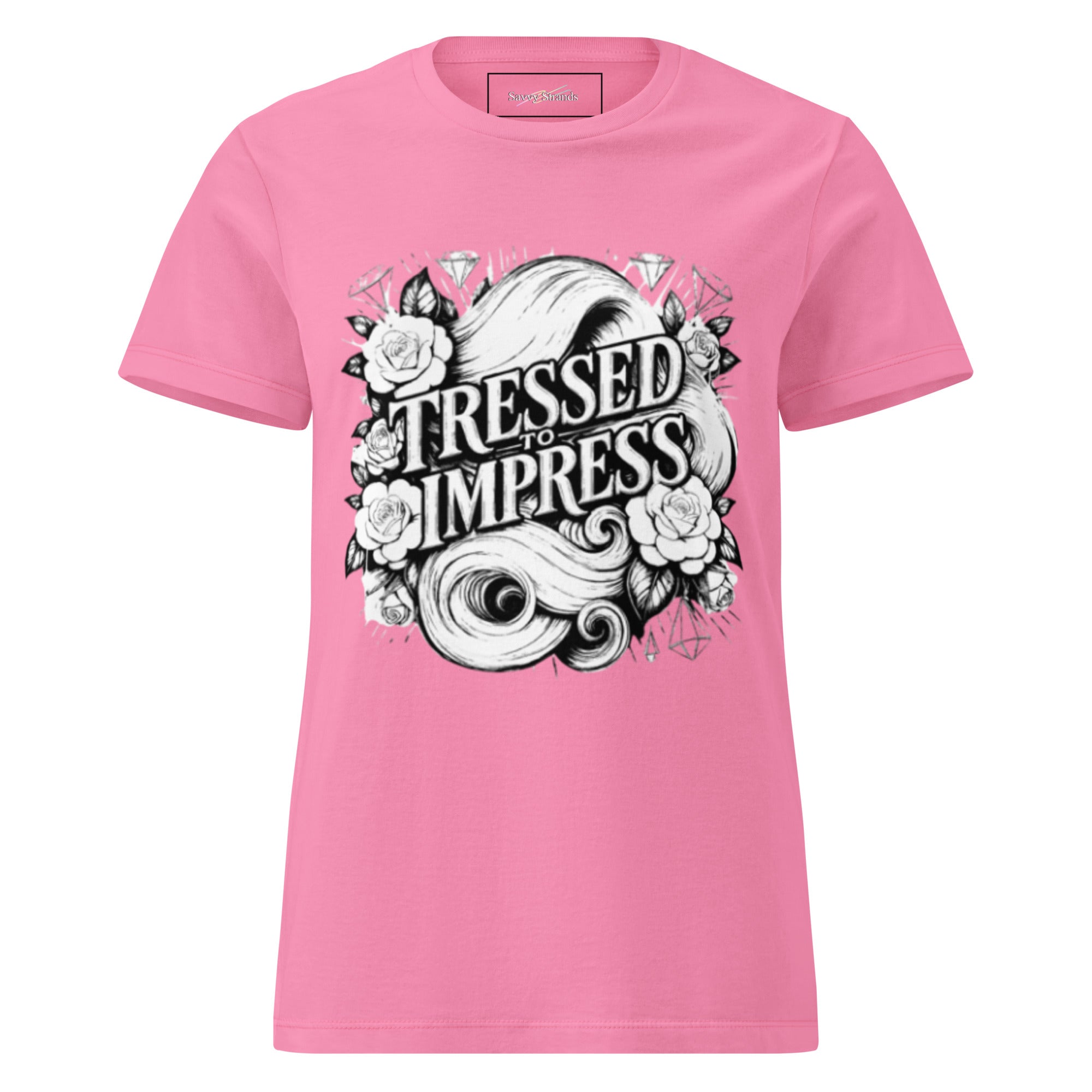 'Tressed to impress' Women’s basic softstyle t-shirt