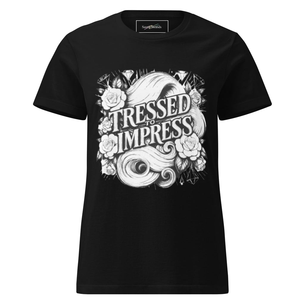 'Tressed to impress' Women’s basic softstyle t-shirt