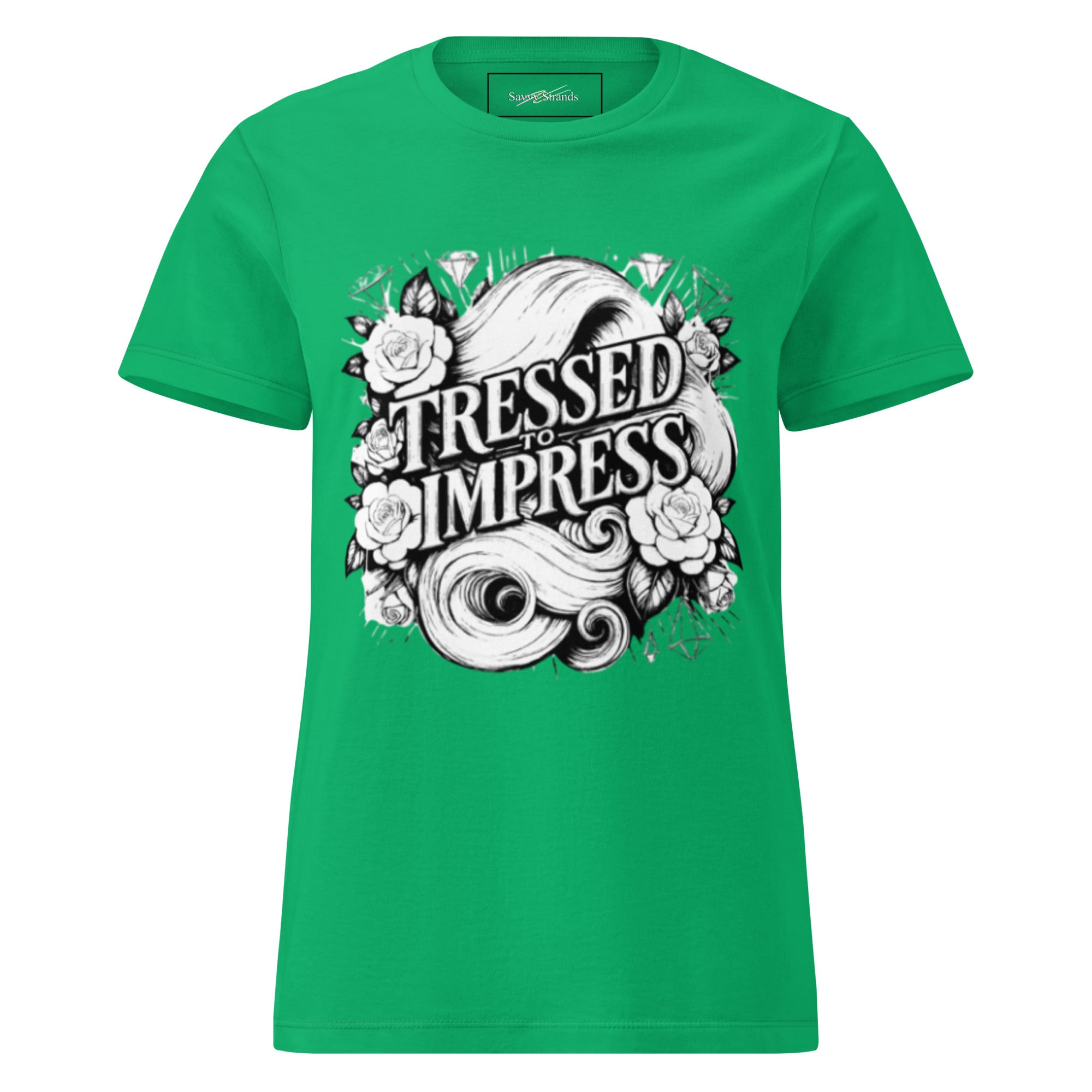 'Tressed to impress' Women’s basic softstyle t-shirt