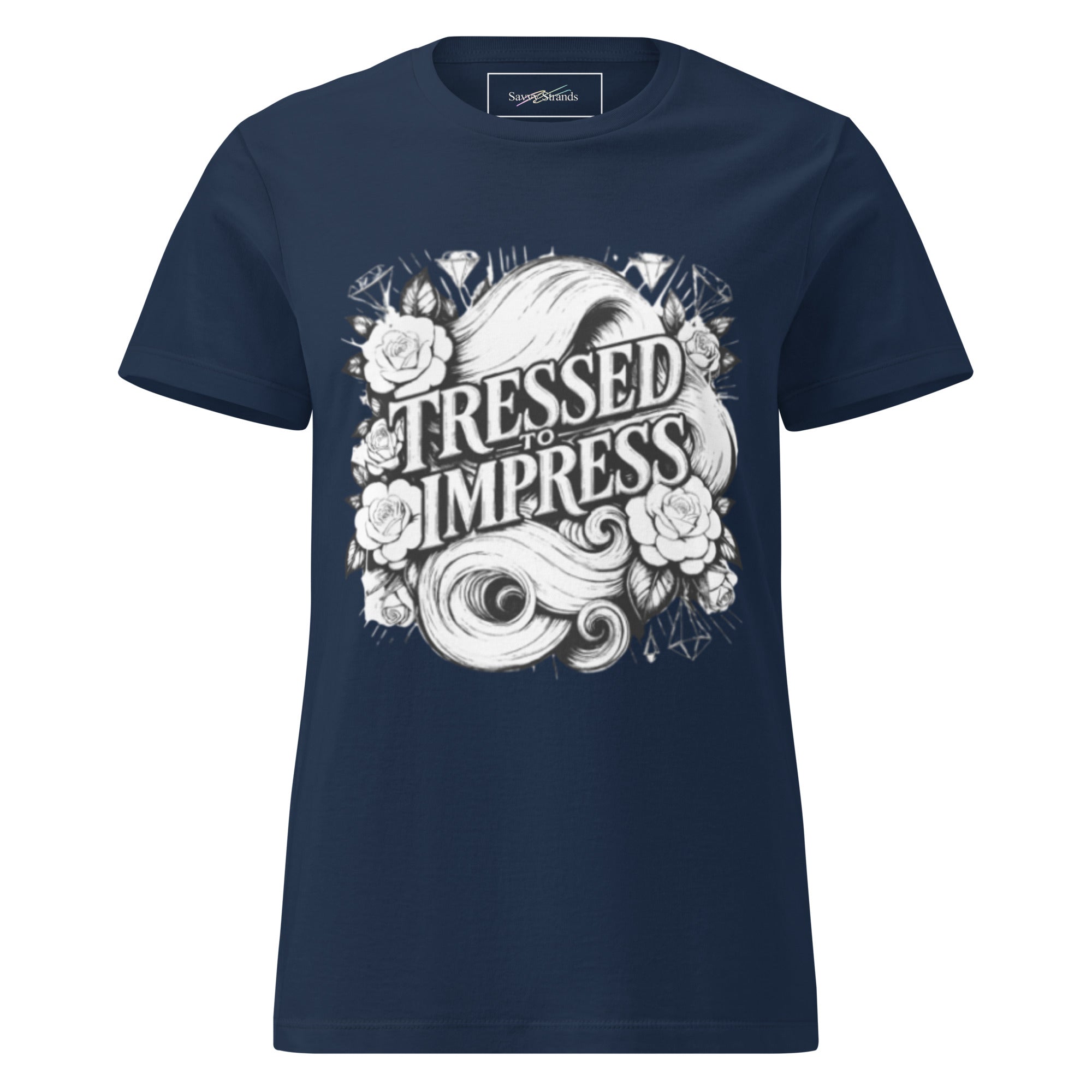 'Tressed to impress' Women’s basic softstyle t-shirt