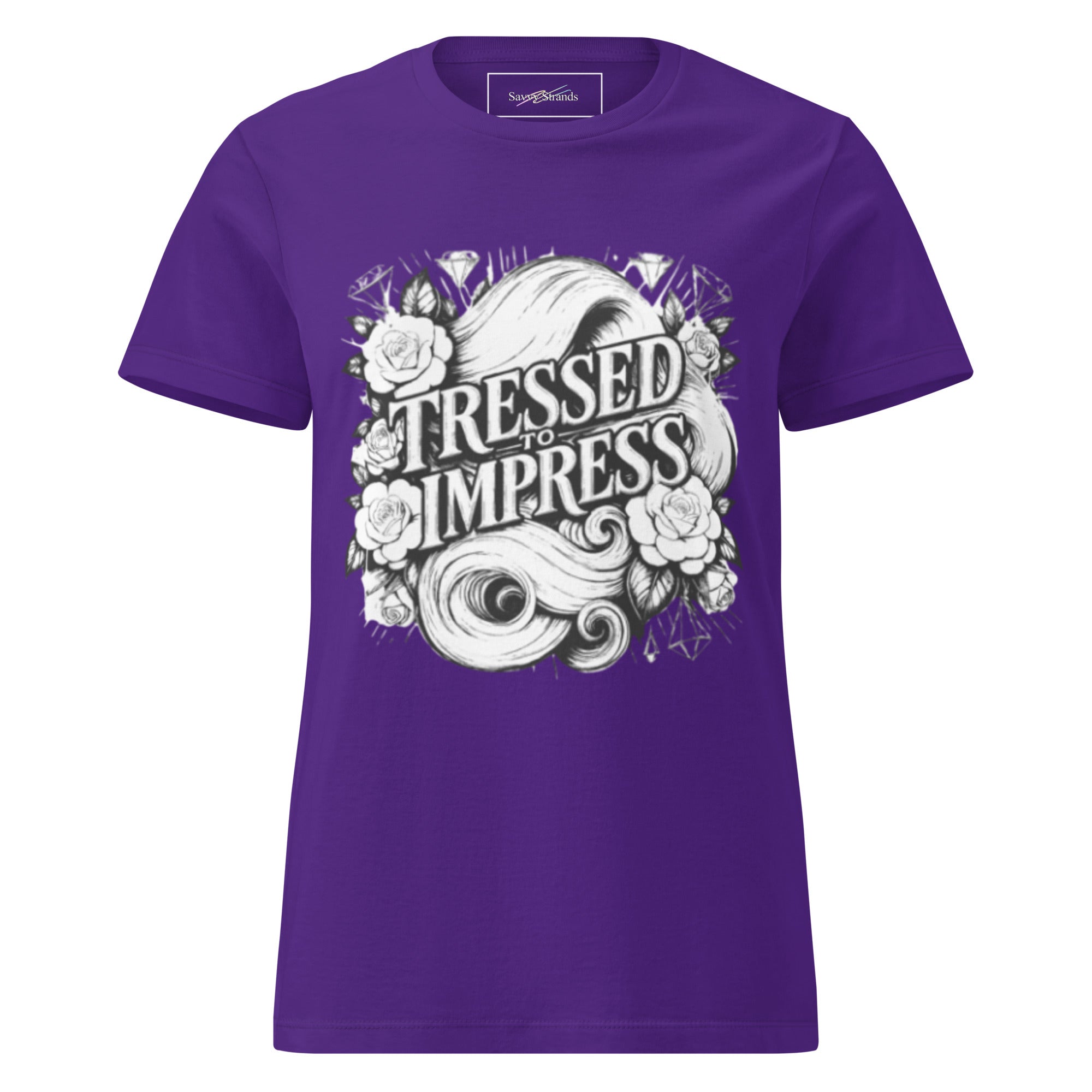 'Tressed to impress' Women’s basic softstyle t-shirt