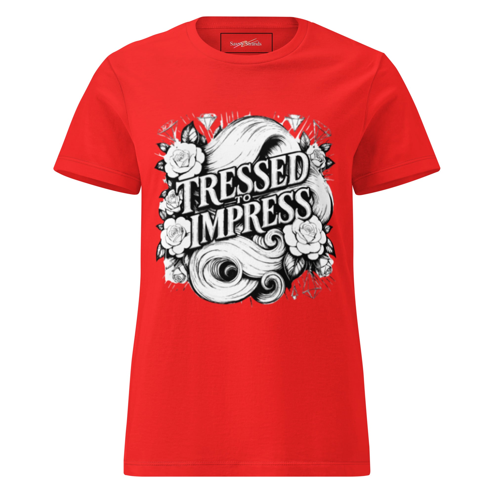 'Tressed to impress' Women’s basic softstyle t-shirt